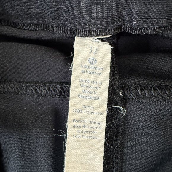 Lululemon Pants Mens 32x29.5 Black ABC Warpstreme Stretch 5 Pocket E4 - Picture 8 of 12